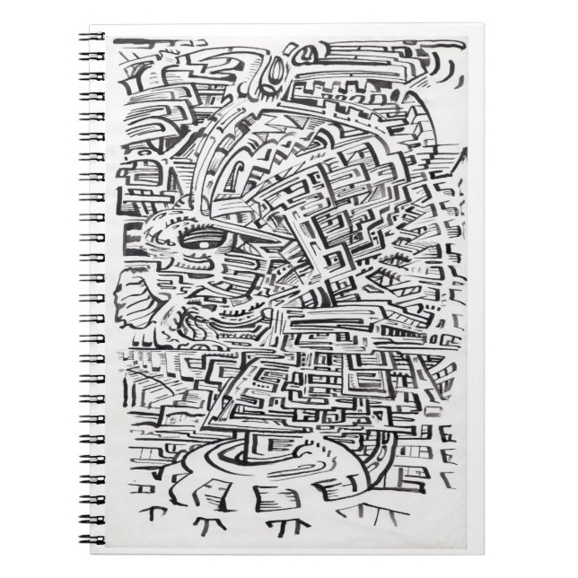 In a Between-place,  ink drawing Notebook (Front)