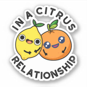 In A Citrus Relationship Funny Fruit Pun