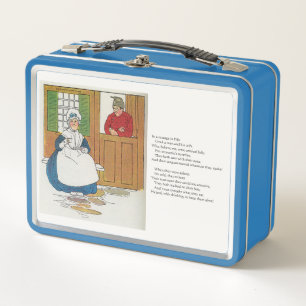 In a cottage in Fife Lived a man and his wife Metal Lunch Box