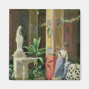 In a Courtyard in Pompeii, 1878 Magnet