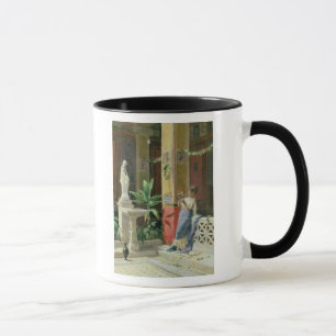 In a Courtyard in Pompeii, 1878 Mug