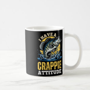 In A Crappie Mood Funny Fishing Retro Coffee Mug