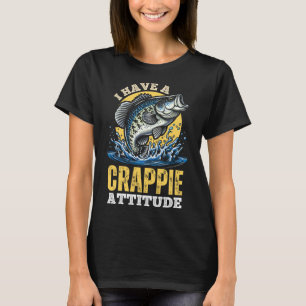 In A Crappie Mood Funny Fishing Retro T-Shirt