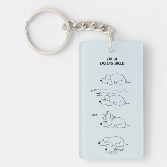 In a Dog's Age Key Ring (Front)