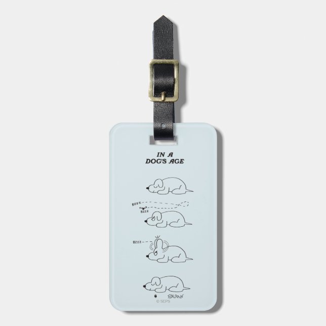In a Dog's Age Luggage Tag (Front Vertical)