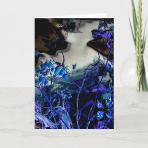 "In A Dream" Abstract Digitally Altered Rose Hips Card