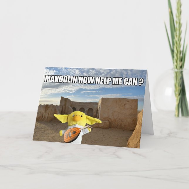 In a galaxy far,far away. Greeting card (Front)