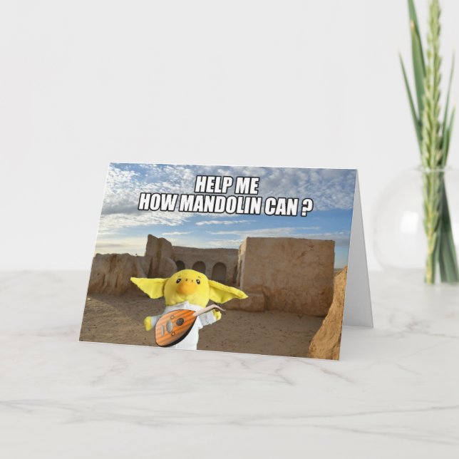 In a galaxy far,far away. Greeting card (Front)