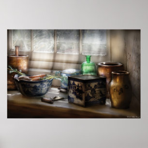 In a kitchen window poster