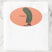In A Pickle Oval Sticker (Bag)