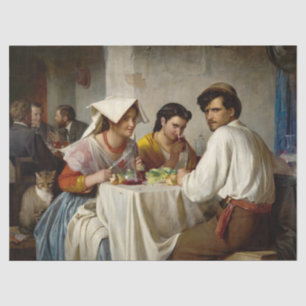In a Roman Osteria by Carl Bloch Tissue Paper