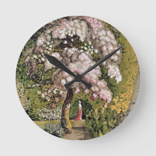 In a Shoreham Garden (w/c) Round Clock
