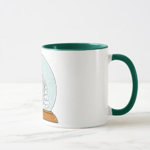 In a snow globe mug