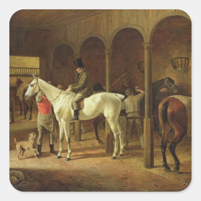 In a Stable Square Sticker (Front)