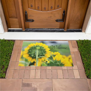 In a Sunflower Field Welcome Mat