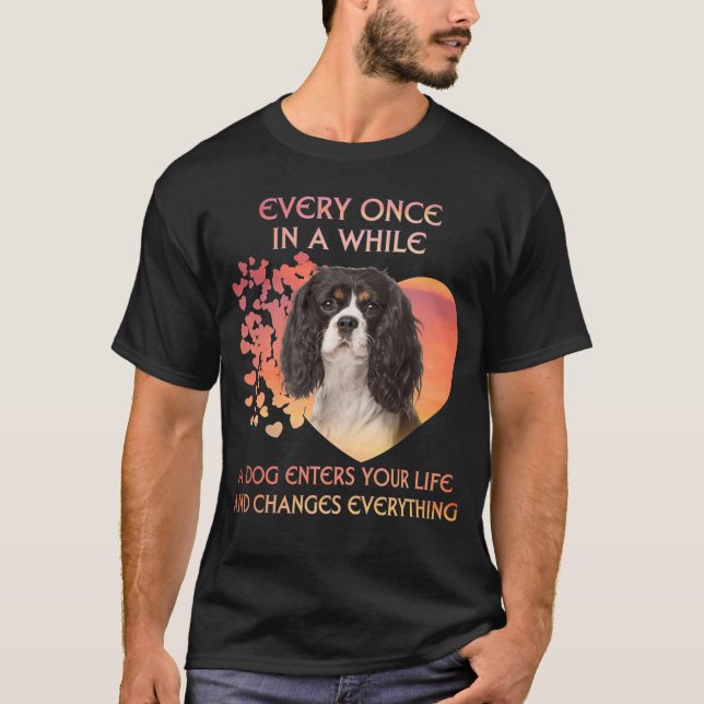  In A While Cavalier King Charles Spaniels T-Shirt (Front)