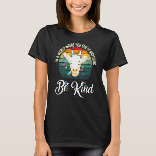 In A World Be Kind Cute Giraffe Autism Awareness T-Shirt
