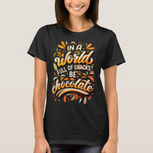 In A World Full of AI Snacks, Be Chocolate T-Shirt