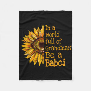 In A World Of Grandmas Be A Bci Poland Polish Gran Fleece Blanket