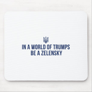 In A World Of Trumps Be A Zelensky Stand With Ukra Mouse Pad