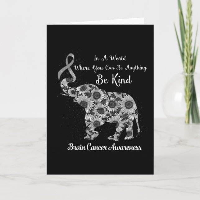 In A World Where You Can Be Anything Be Kind Brain Card (Front)