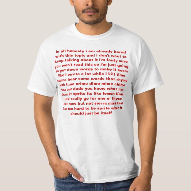 in all honesty shirt (Front)