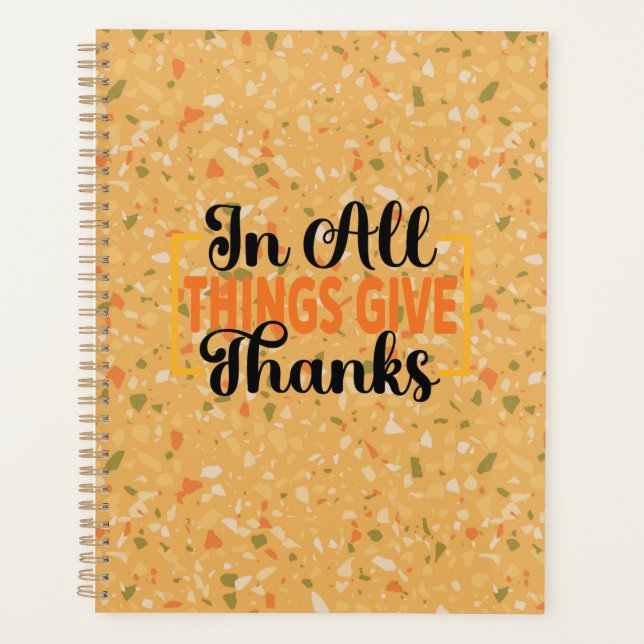 In All Things Give Thanks Planner (Front)