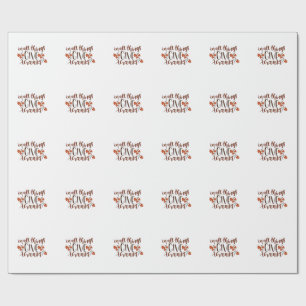 In All Things Give Thanks Thanksgiving Pumpkin  Wrapping Paper