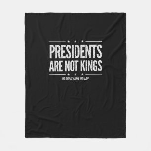 In America Presidents Are Not Kings Retro Classic Fleece Blanket