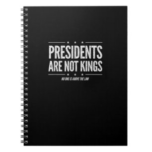 In America Presidents Are Not Kings Retro Classic Notebook