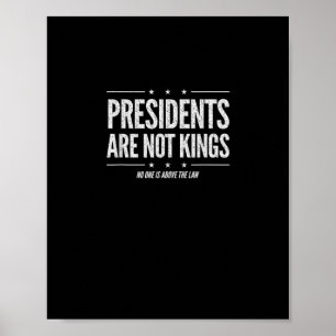 In America Presidents Are Not Kings Retro Classic Poster