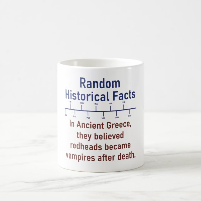 In Ancient Greece They Believed - History Fact Coffee Mug (Center)