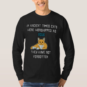 In Ancient Times Cats Were Worshipped As Gods T-Shirt