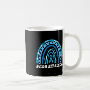 In April We Wear Blue Autism Awareness Month Rainb Coffee Mug