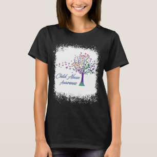 In April We Wear Blue Autism Awareness Month Rainb T-Shirt