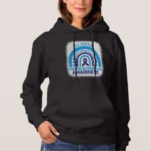 In April We Wear Blue Child Abuse Prevention Aware Hoodie