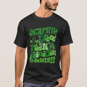 In April We Wear Green Organ Donation Awareness T-Shirt