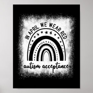 In April We Wear Red - #redinstead - Acceptance Of Poster