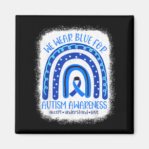 in April Wear Blue Autism Awareness Men Women Kids Magnet