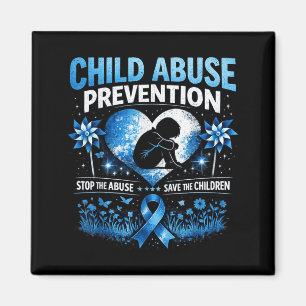 In April Wear Blue Cool Child Abuse Prevention Magnet
