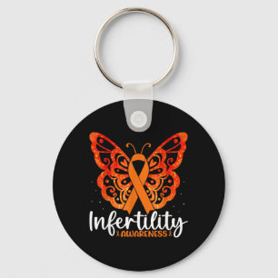 In April Wear Orange Infertility Awareness Week Key Ring