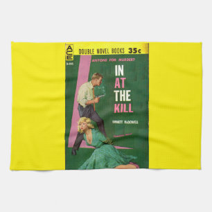 In At the Kill pulp novel cover Tea Towel