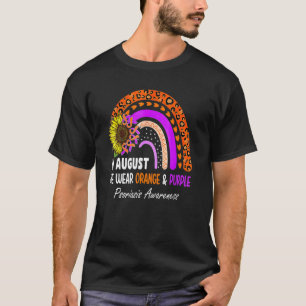 In August We Wear Orange & Purple Psoriasis Awaren T-Shirt