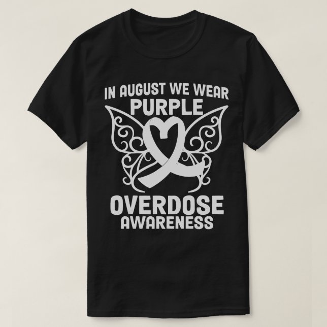 In August We Wear Purple International Overdose Aw T-Shirt (Design Front)