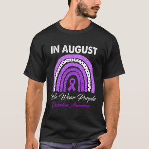 In August We Wear Purple Overdose Awareness Month T-Shirt