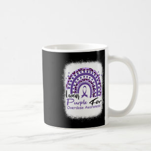 In August We Wear Purple Rainbow Overdose Awarenes Coffee Mug