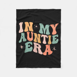 In auntie era baby announcement for aunt mother's fleece blanket