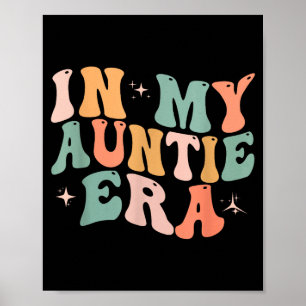 In auntie era baby announcement for aunt mother's poster