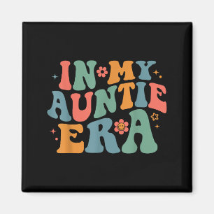 In auntie era groovy retro happy mother's day mom magnet