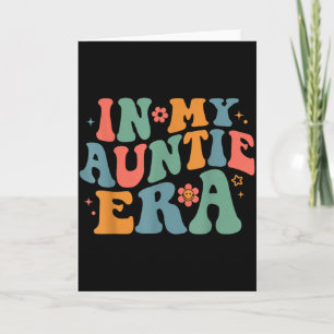 In auntie era groovy retro happy mother's day mum card